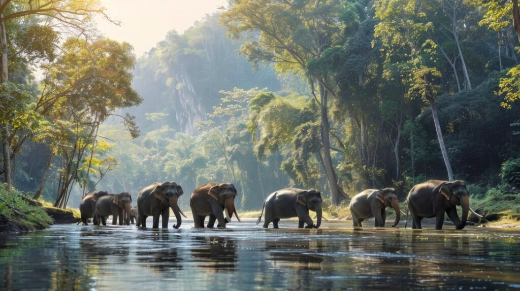 photorealistic-scene-wild-elephants